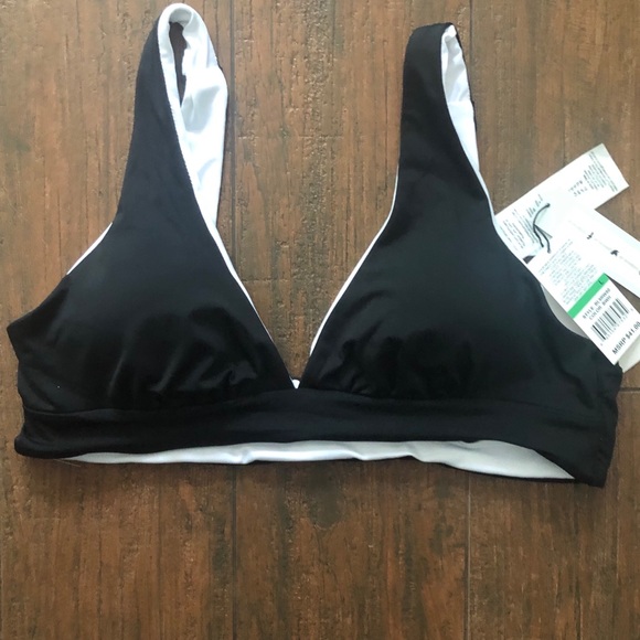 Bikini Lab Solid Reversible Triangle Bikini Top - Picture 5 of 8
